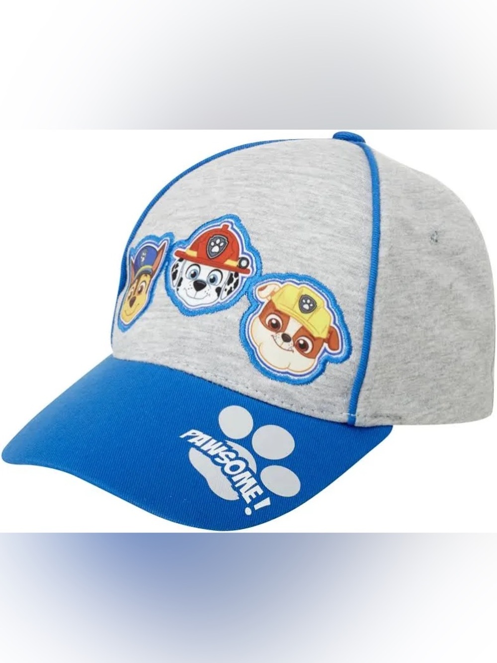 Nickelodeon Paw Patrol Pawsome Character Patch Blue & Gray Kids Baseball Hat
